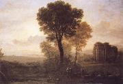 Landscape with Jacob,Rachel and Leah at the Well